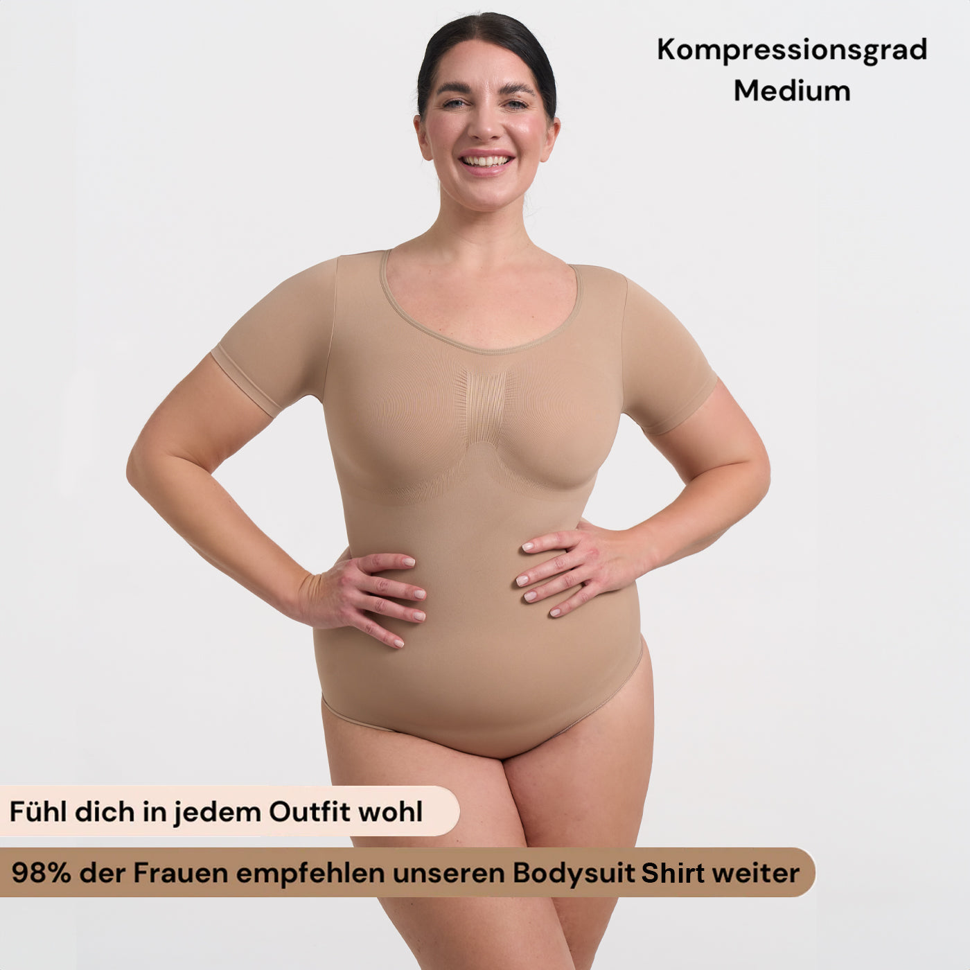 Body Sculpting Shapewear Camiseta con braguita