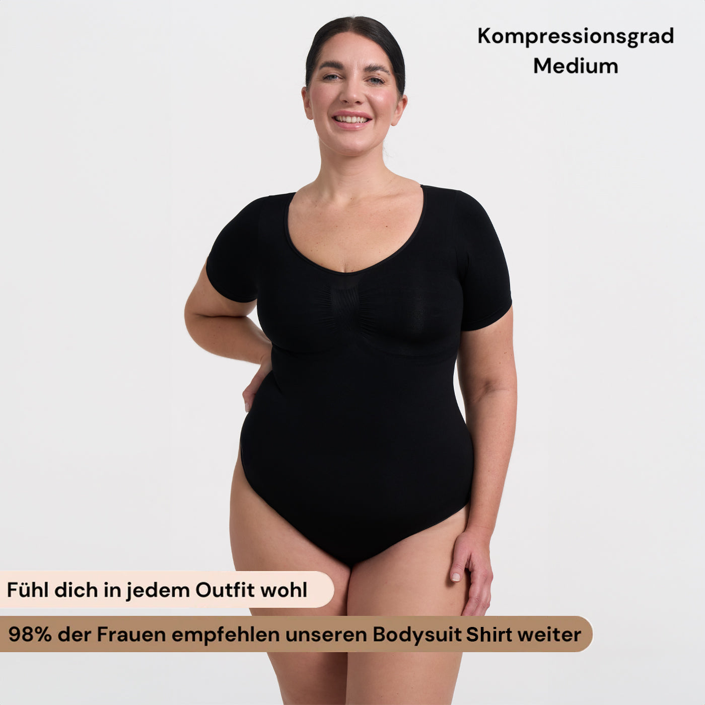 Body Sculpting Shapewear Camiseta con braguita