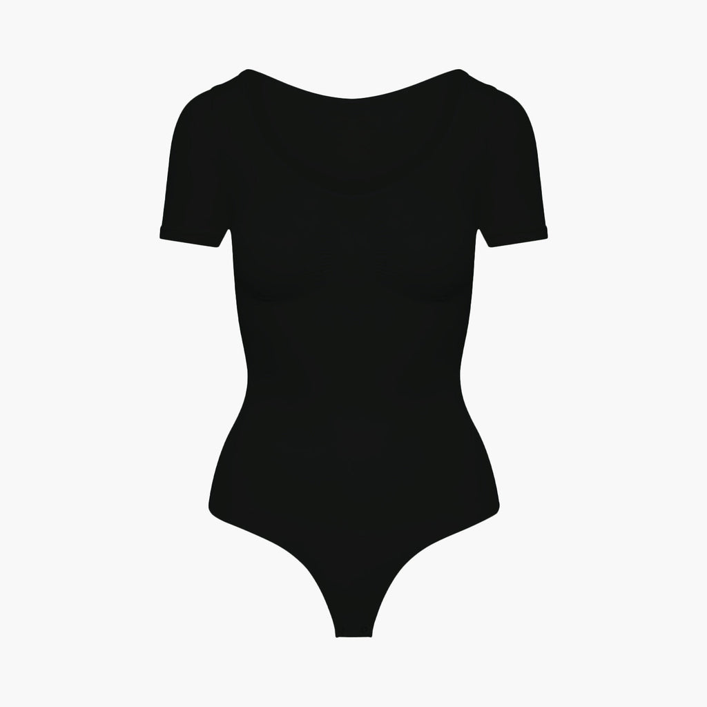 T-Shirt Bodysuit Sculpting Shapewear mit String