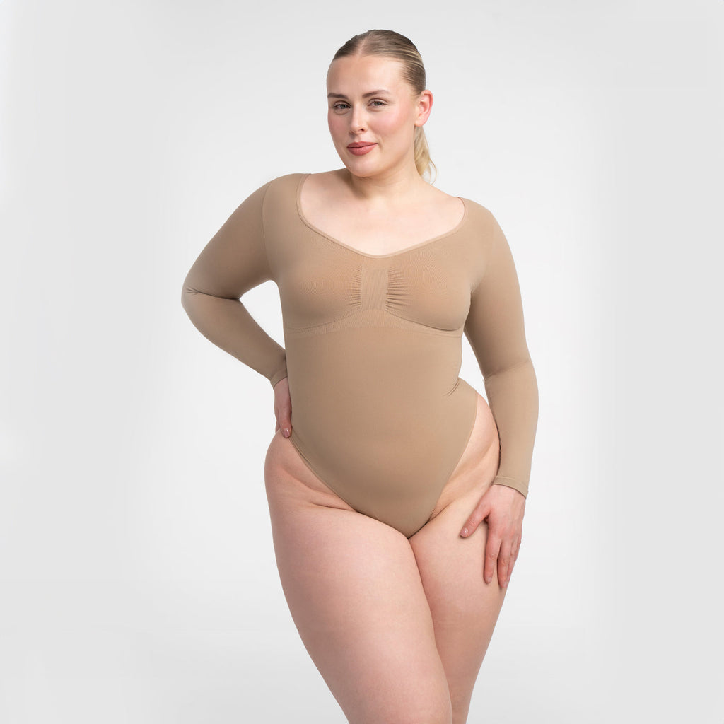 Bodysuit Sculpting Shapewear Longsleeve mit Slip