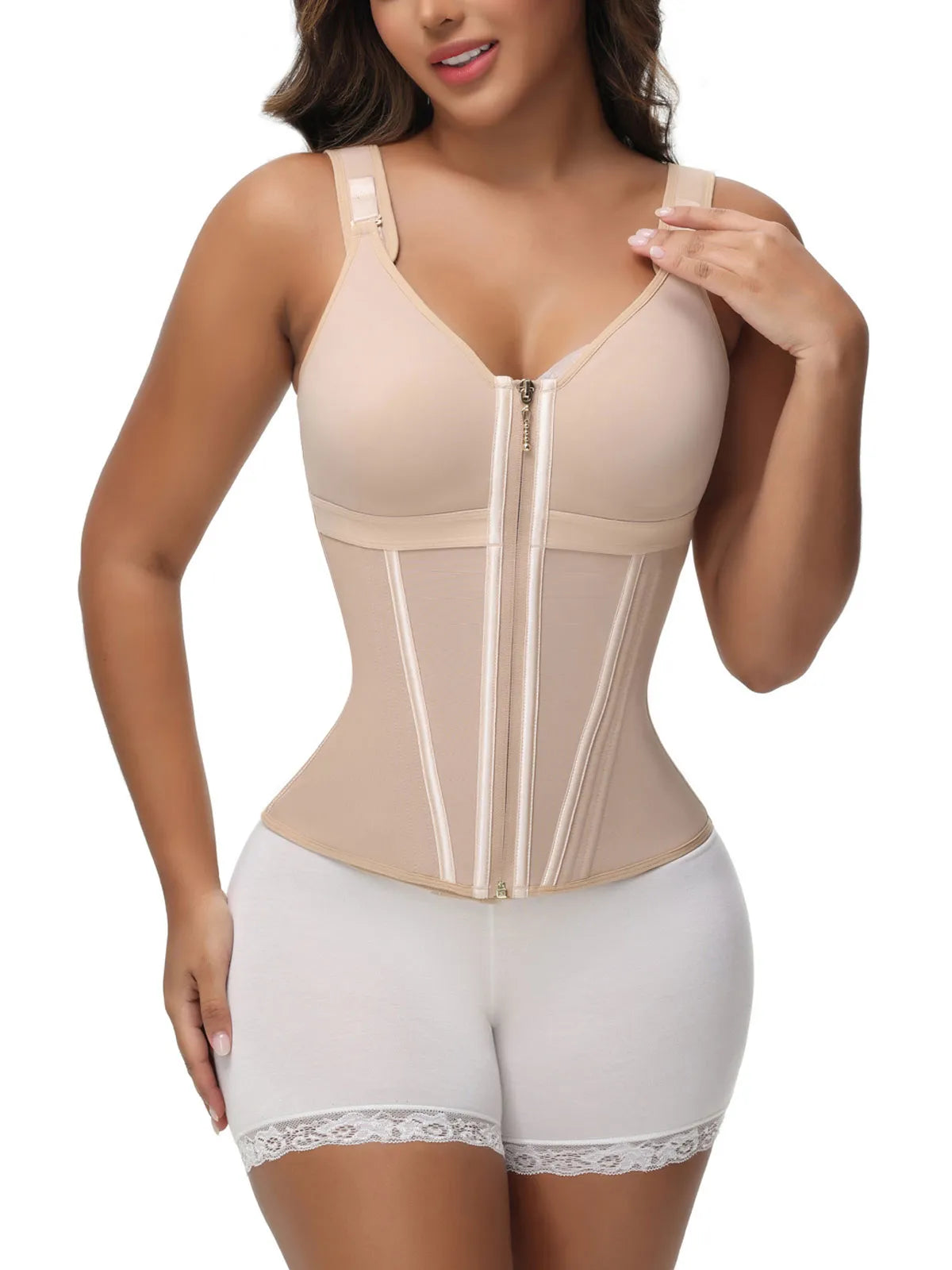 Moldeador Extremo con Bra – ¡Faja Colombiana Reforzada!