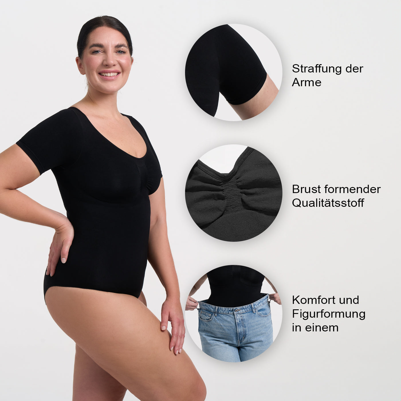 Body Sculpting Shapewear Camiseta con braguita