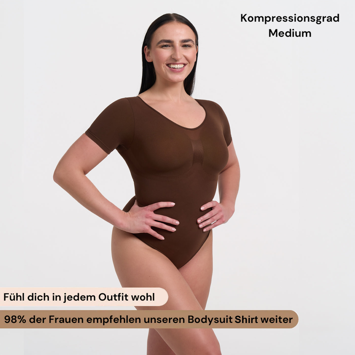 Body Sculpting Shapewear Camiseta con braguita